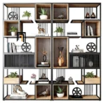 "Norma" Bookshelf مكتبة ووحدة أرفف مودرن بتصميم هندسي مميز