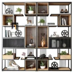 "Norma" Bookshelf مكتبة ووحدة أرفف مودرن بتصميم هندسي مميز