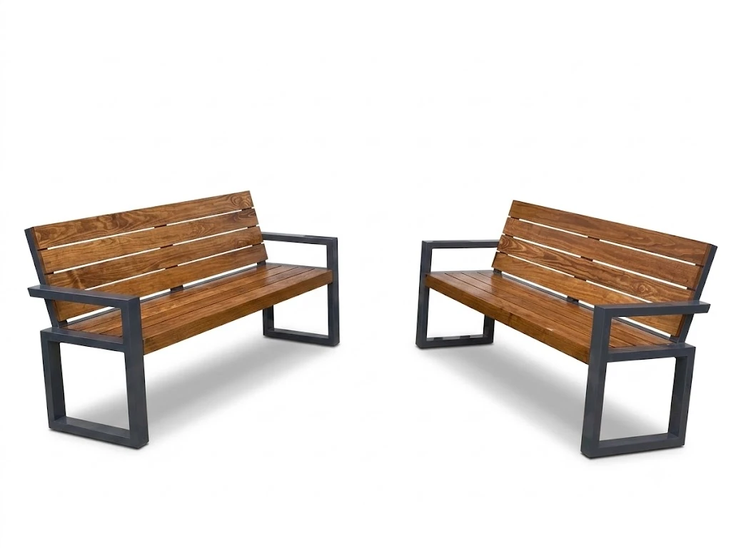Urban Street Bench مقعد حدائق مودرن للمساحات الخارجية والمدن (بانش)