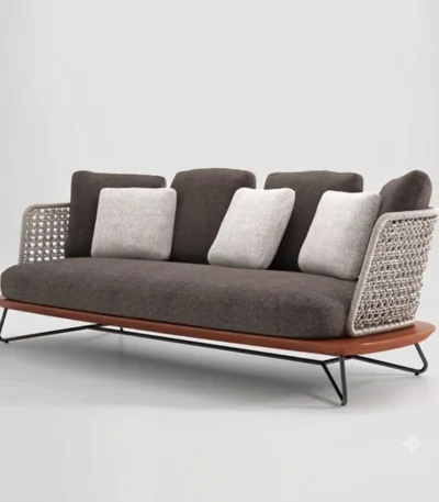 "Seashell Luxury Outdoor Sofa" - كنبة حدائق خارجية فاخرة