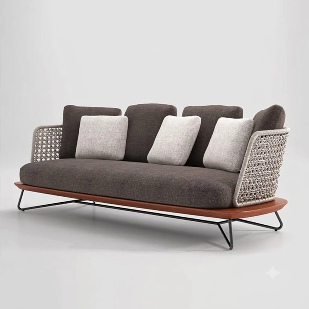 "Seashell Luxury Outdoor Sofa" - كنبة حدائق خارجية فاخرة