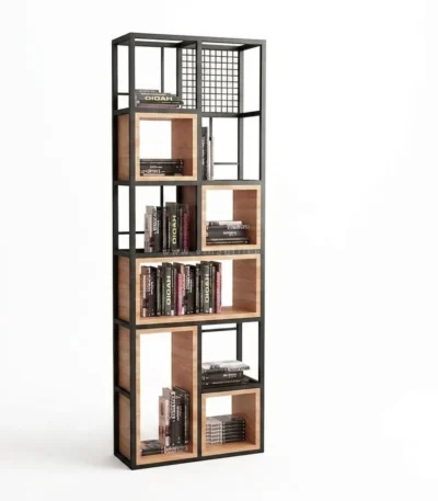 "Juliet" Modern Bookshelf مكتبة ووحدة أرفف مودرن بتصميم هندسي مميز