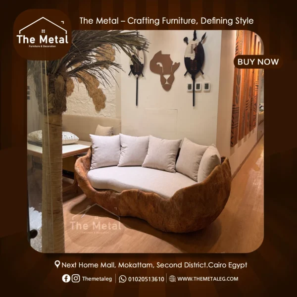 The Metal Coconut Sofas – Handcrafted Natural Palm Design