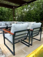 Havana LL – Luxury Outdoor Wood & Metal Furniture Set – طقم أثاث خارجي فاخر خشب ومعدن