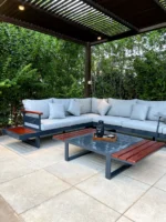 Havana LL – Luxury Outdoor Wood & Metal Furniture Set – طقم أثاث خارجي فاخر خشب ومعدن