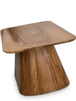 ترابيزة جانبية تيك طبيعي فاخرة - Vera Luxury Wood End Table