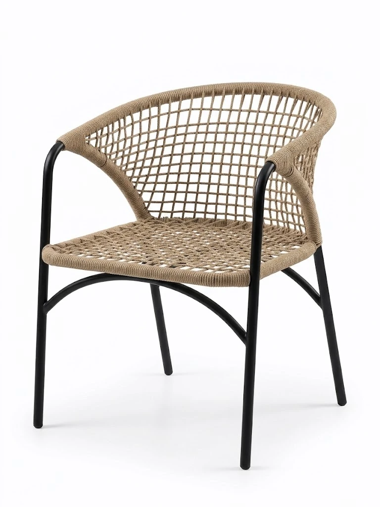 Corda Outdoor Chair كرسي كوردا الخارجي (فوتيه مودرن حبل) Corda Outdoor Chair كرسي كوردا الخارجي (فوتيه مودرن حبل)