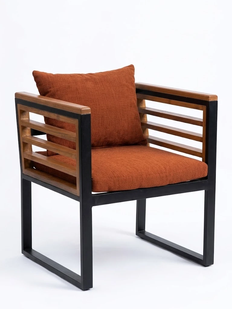 Verdant Wood & Metal Chair كرسي فيردانت الخشبي والمعدني الفاخر Verdant Wood & Metal Chair كرسي فيردانت الخشبي والمعدني الفاخر