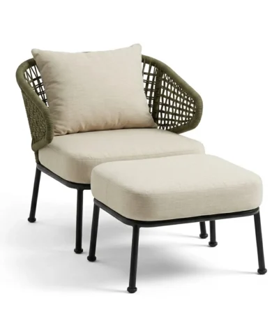 كرسي لاونج المخملي المودرن – Lounge Chair