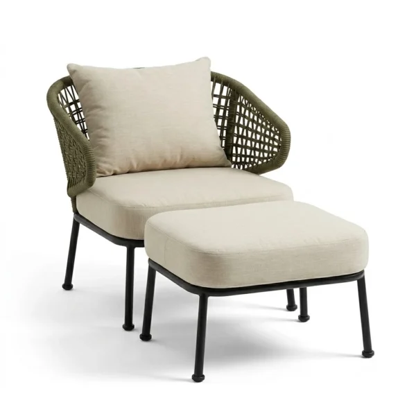 كرسي لاونج المخملي المودرن – Lounge Chair