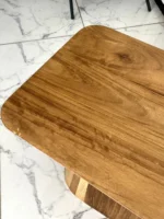 ترابيزة جانبية تيك طبيعي فاخرة - Vera Luxury Wood End Table
