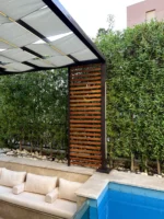 برجولة مودرن بإضاءة مدمجة | Modern Pergola with Integrated Lighting
